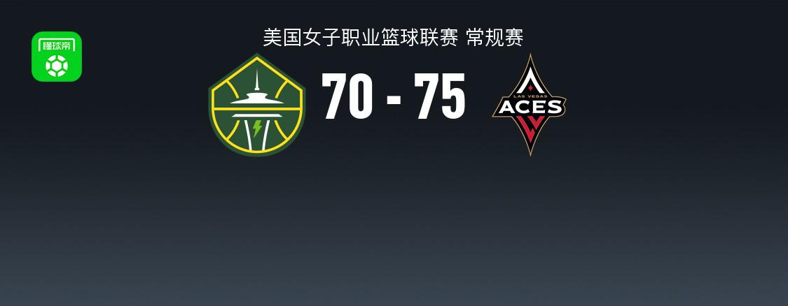 WNBA戰(zhàn)報：王牌75-70風暴，加比-威廉姆斯20分